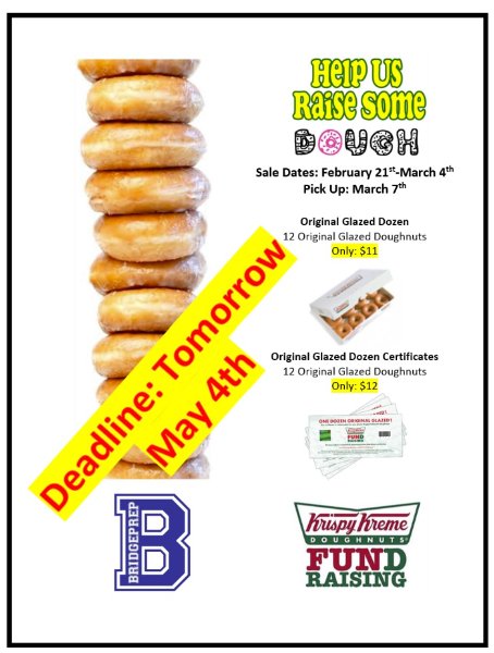 Krispy Kreme money is due