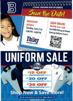 Ibiley Uniform Sale
