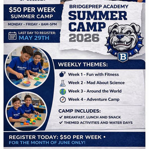 ☀️ BridgePrep Academy Summer Camp 2026 is here! ☀️